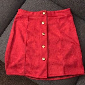 Red skirt